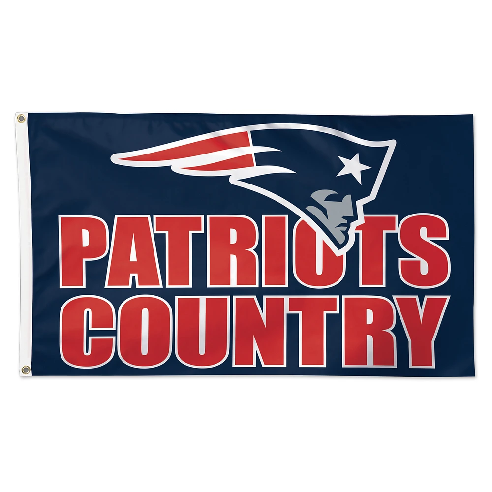 WinCraft New England Patriots 3' x 5' Slogan Deluxe Single-Sided Flag