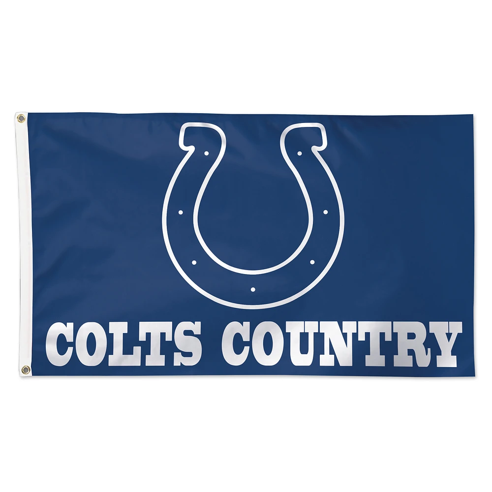 WinCraft Indianapolis Colts 3' x 5' Slogan Deluxe Single-Sided Flag