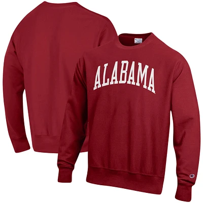 Men's Champion Alabama Crimson Tide Relaxed Fit Arch Reverse Weave Pullover Sweatshirt