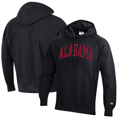 Men's Champion Alabama Crimson Tide Team Arch Reverse Weave Relaxed Fit Pullover Hoodie