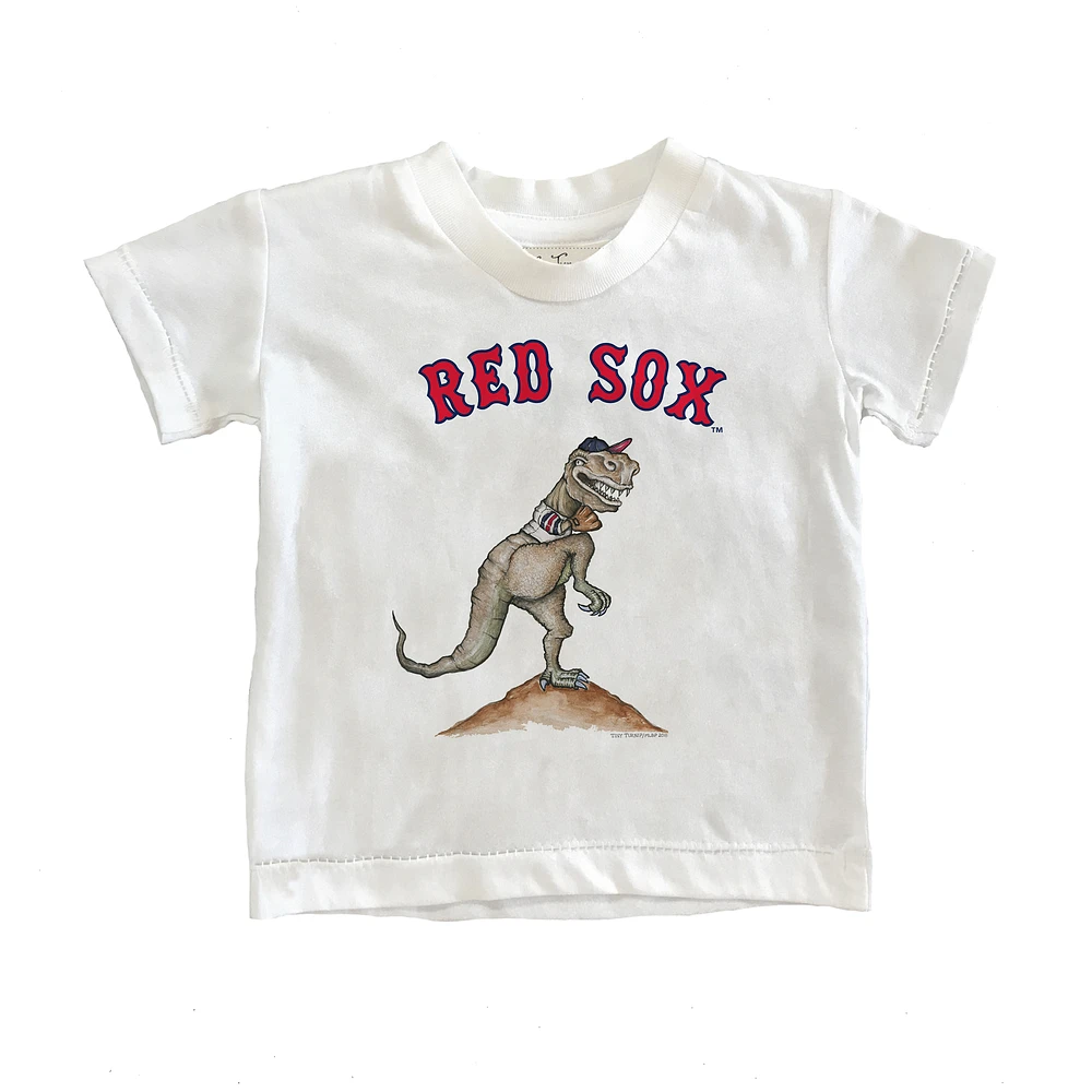 Infant Tiny Turnip White Boston Red Sox TT Rex T-Shirt