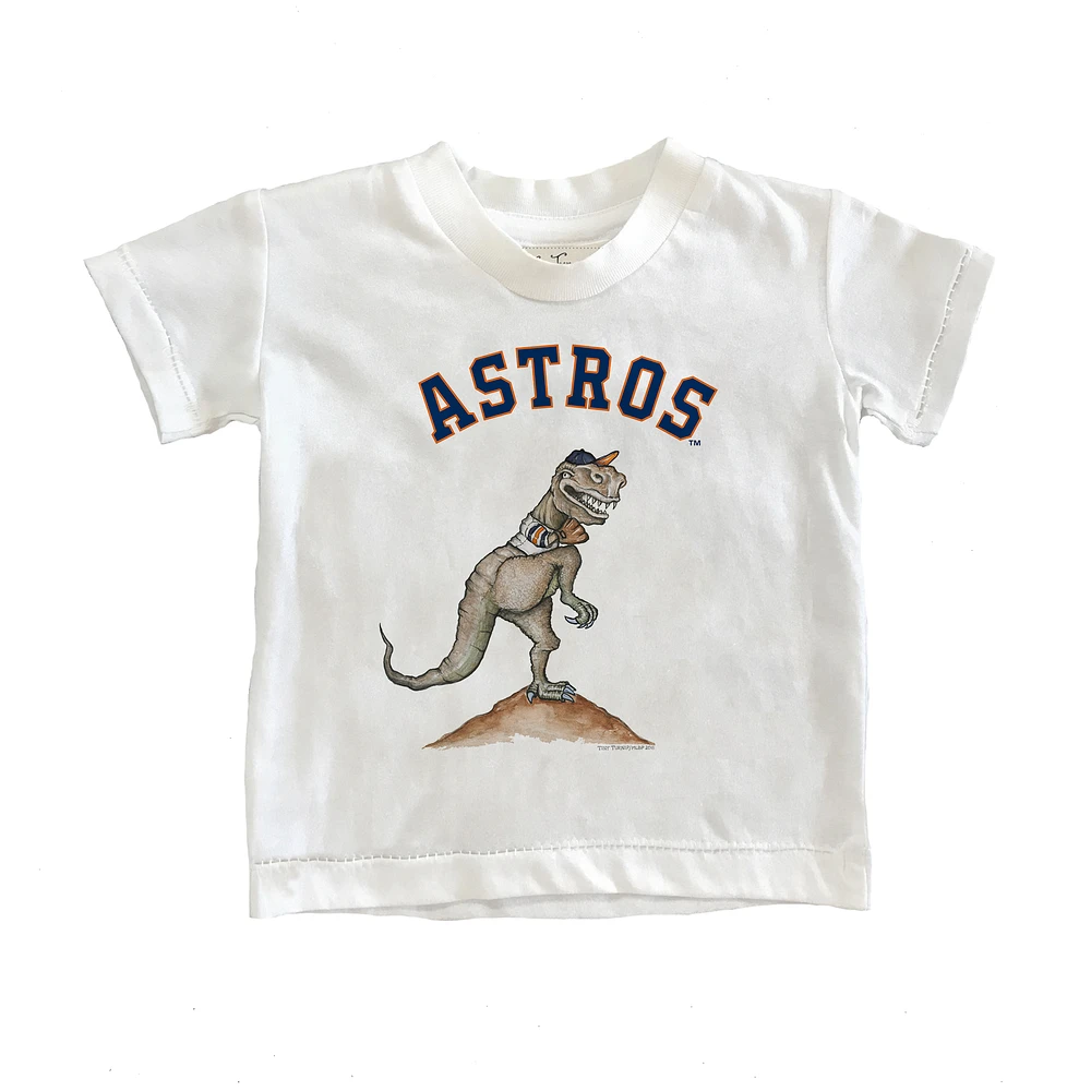 Toddler Tiny Turnip White Houston Astros TT Rex T-Shirt
