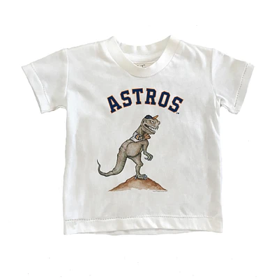 Toddler Tiny Turnip White Houston Astros TT Rex T-Shirt