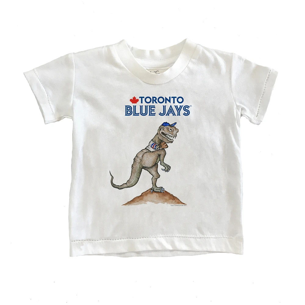 Toddler Tiny Turnip White Toronto Blue Jays TT Rex T-Shirt