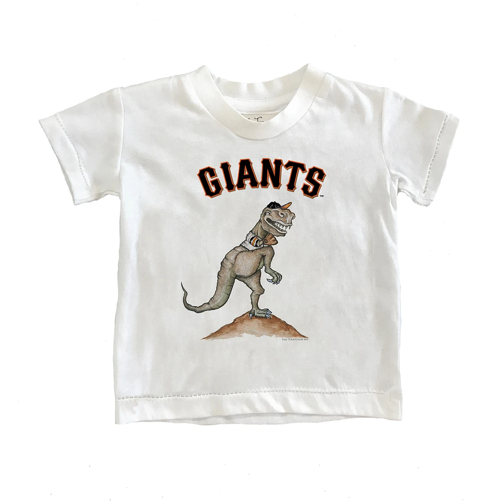 Toddler Tiny Turnip White San Francisco Giants TT Rex T-Shirt