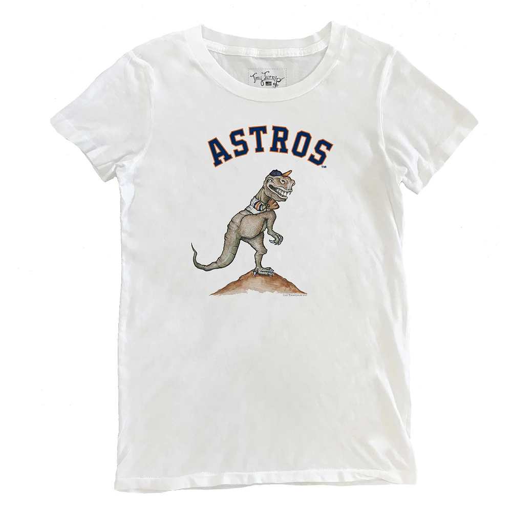 Women's Tiny Turnip White Houston Astros TT Rex T-Shirt