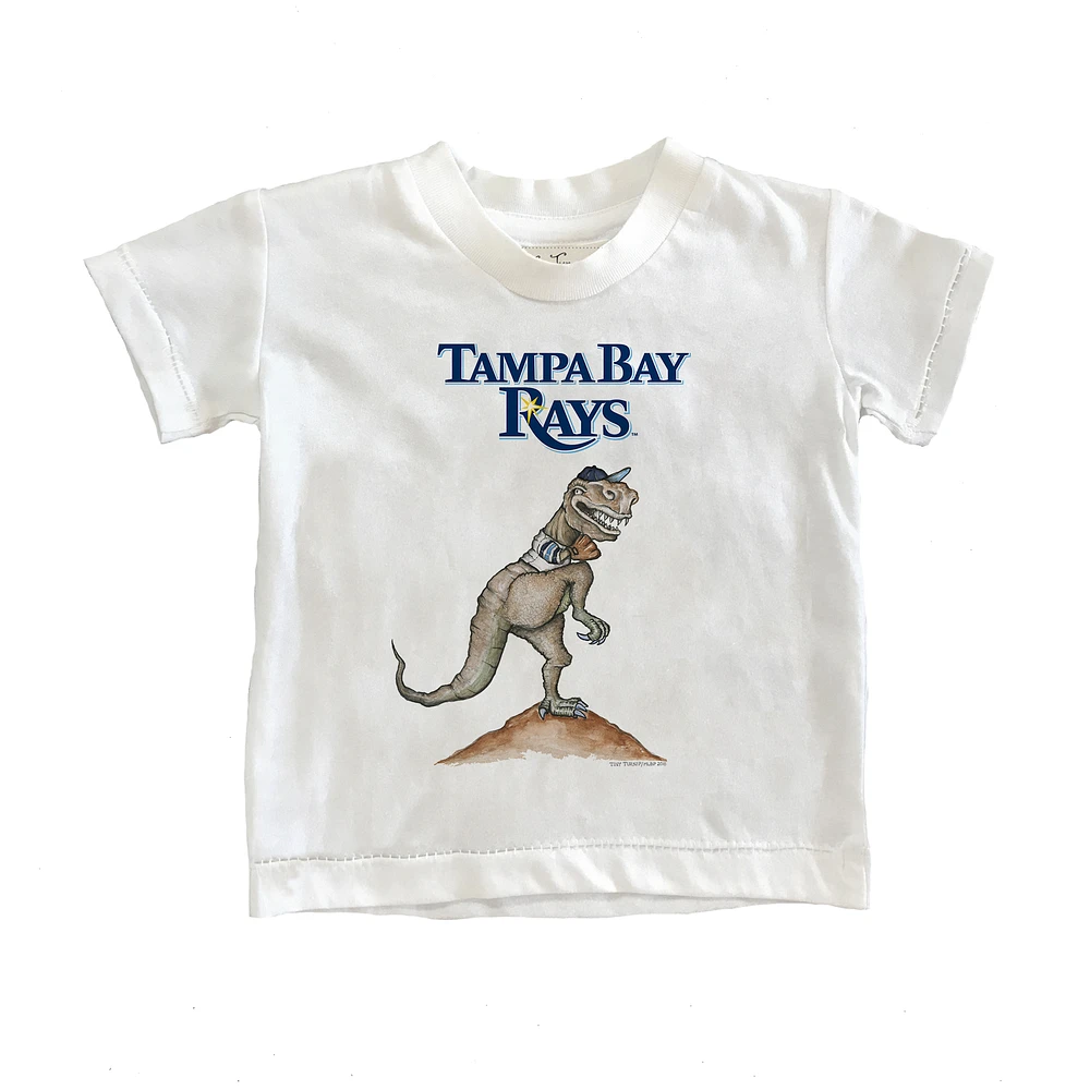 Youth Tiny Turnip White Tampa Bay Rays TT Rex T-Shirt