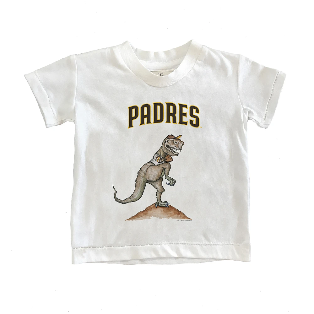 Youth Tiny Turnip White San Diego Padres TT Rex T-Shirt