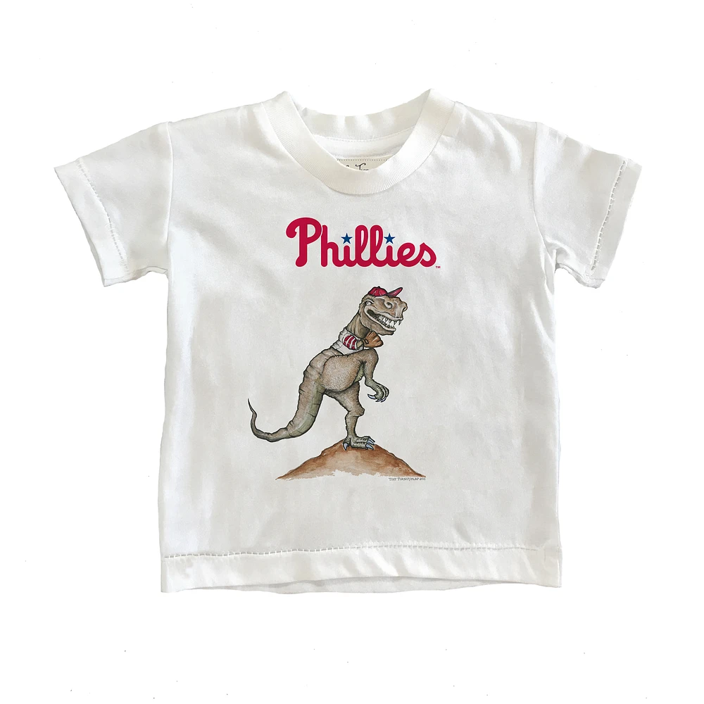 Youth Tiny Turnip White Philadelphia Phillies TT Rex T-Shirt