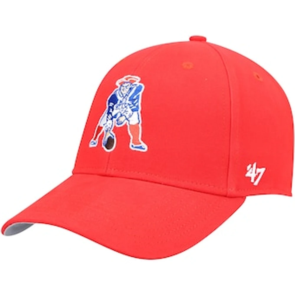 Youth '47 Red New England Patriots Legacy Basic MVP Adjustable Hat