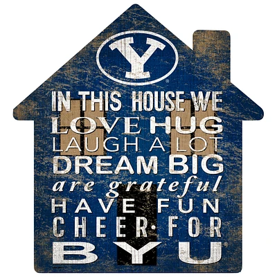 BYU Cougars 12'' Team House Sign