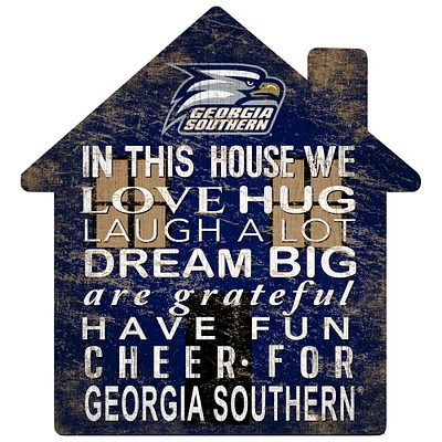 Georgia Southern Eagles 12'' Team House Sign