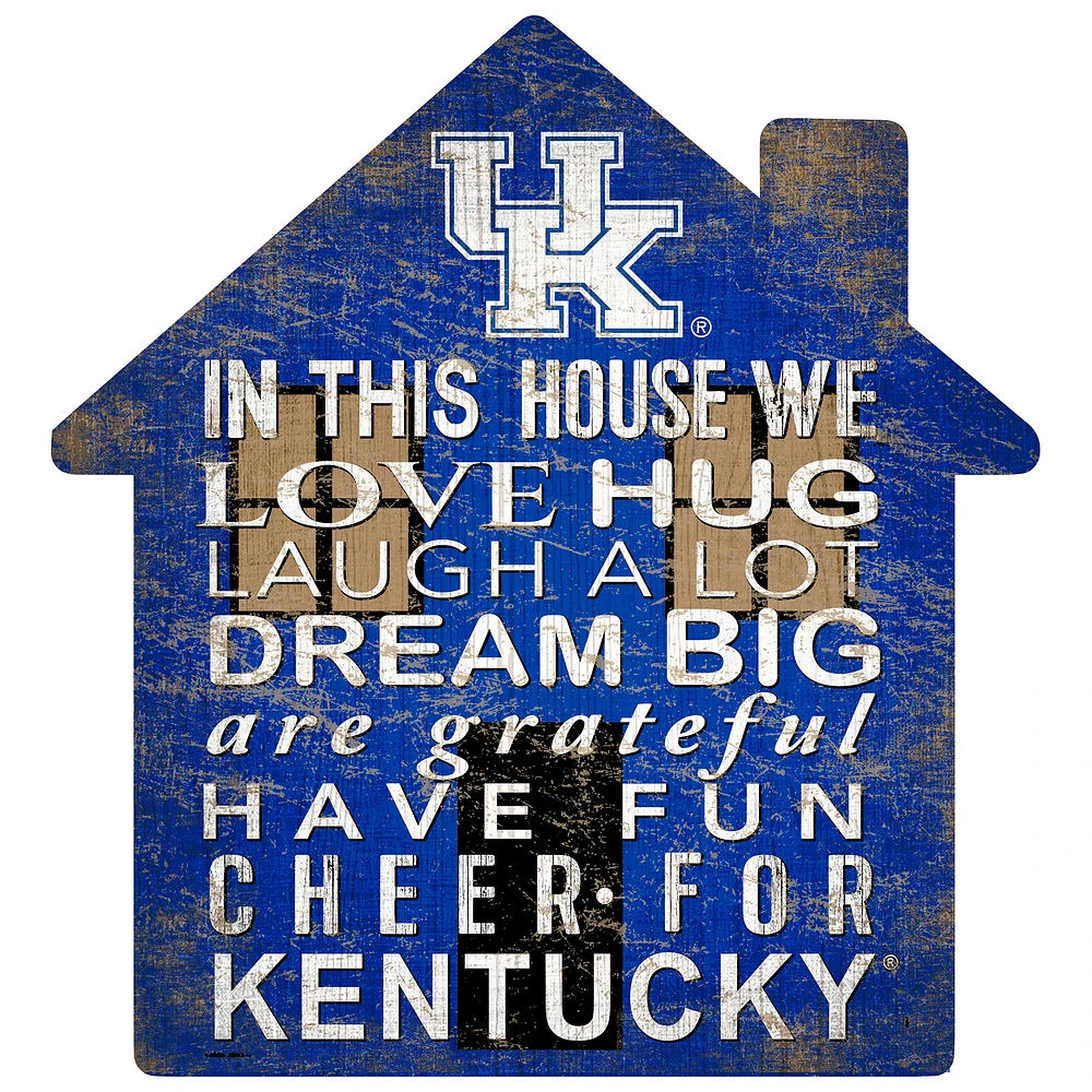 Kentucky Wildcats 12'' Team House Sign