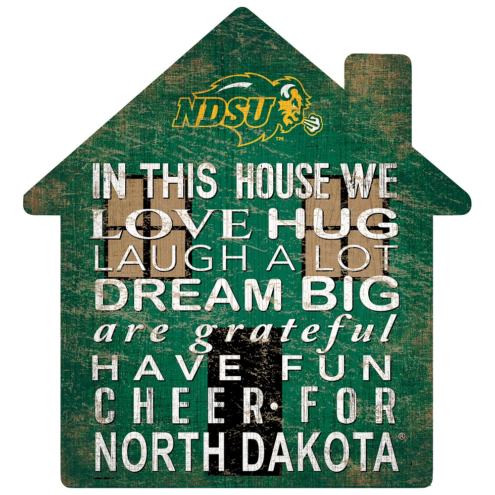 NDSU Bison 12'' Team House Sign