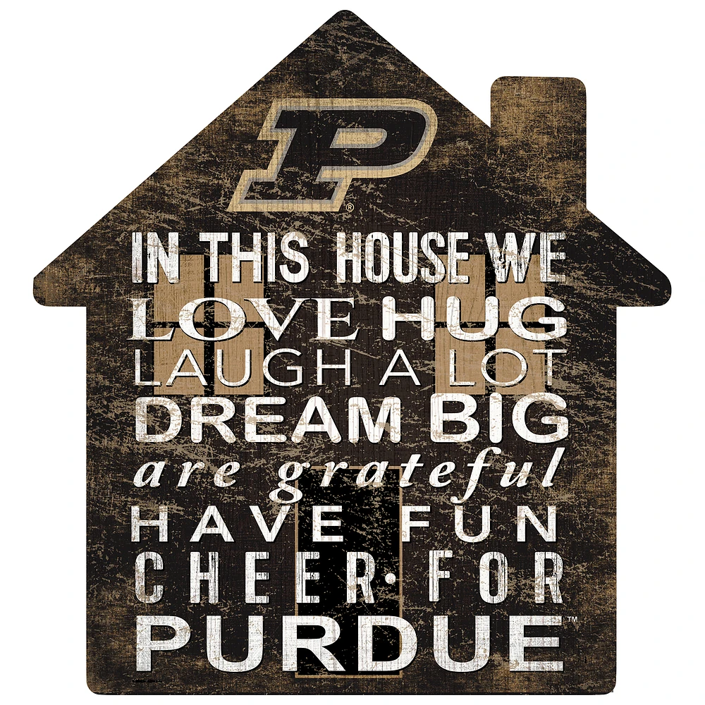 Purdue Boilermakers 12'' Team House Sign