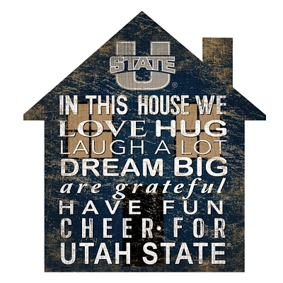 Utah State Aggies 12'' Team House Sign