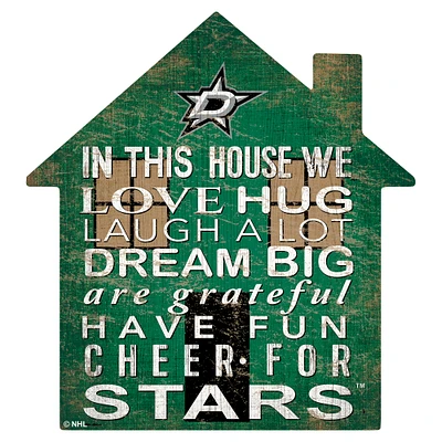 Dallas Stars 12'' Team House Sign