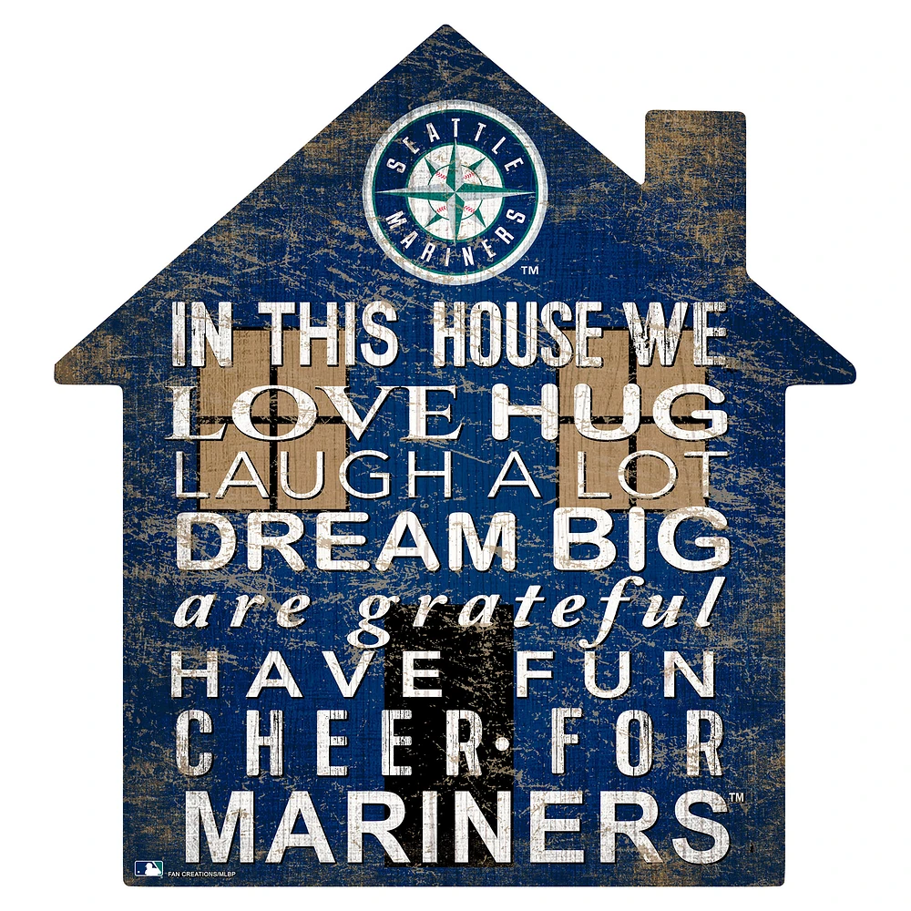 Seattle Mariners 12'' Team House Sign