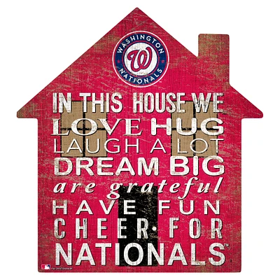 Washington Nationals 12'' Team House Sign