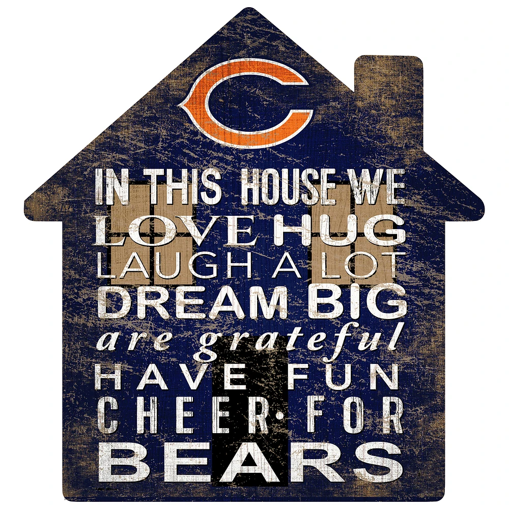 Chicago Bears 12'' Team House Sign