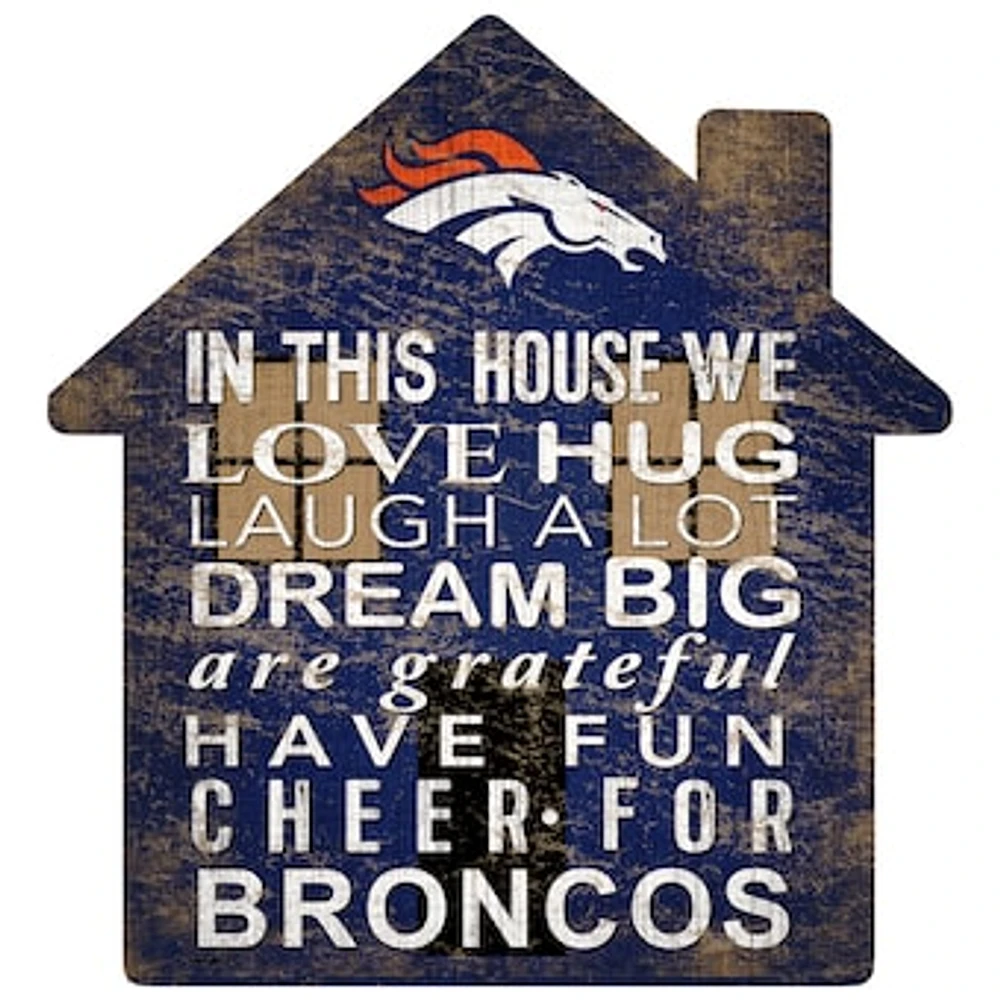 Denver Broncos 12'' Team House Sign