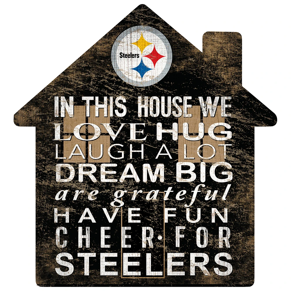 Pittsburgh Steelers 12'' Team House Sign
