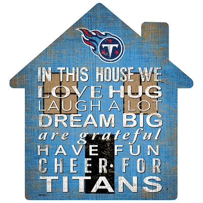 Tennessee Titans 12'' Team House Sign