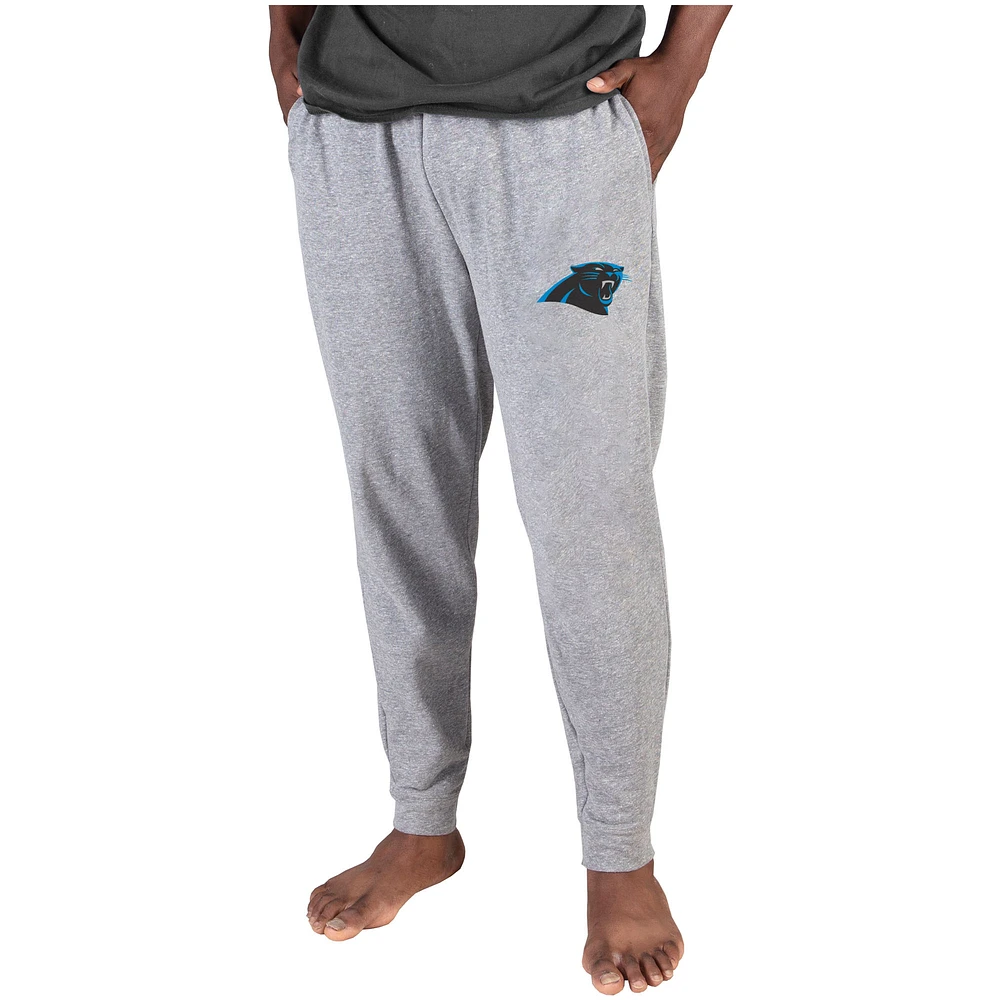 Men's Concepts Sport Gray Carolina Panthers Lightweight Jogger Sleep Pants