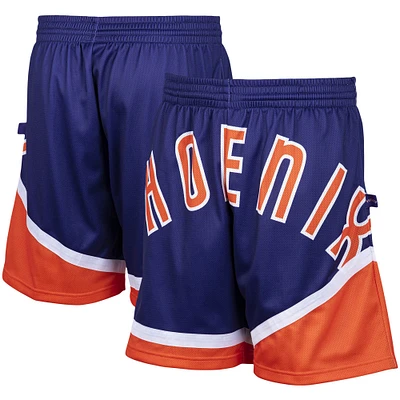 Men's Mitchell & Ness Purple Phoenix Suns Hardwood Classics Big Face 2.0 Shorts