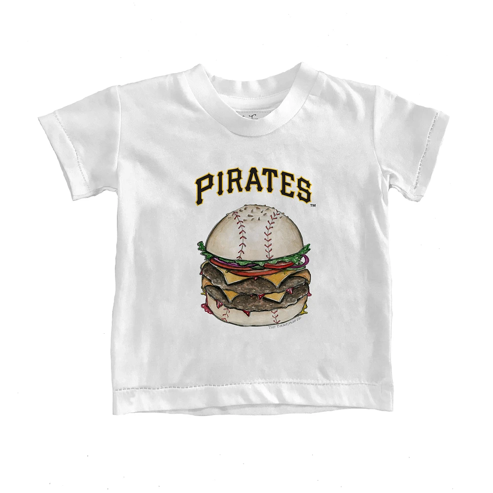 Youth Tiny Turnip White Pittsburgh Pirates Burger T-Shirt