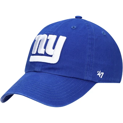 Youth '47 Royal New York Giants Logo Clean Up Adjustable Hat