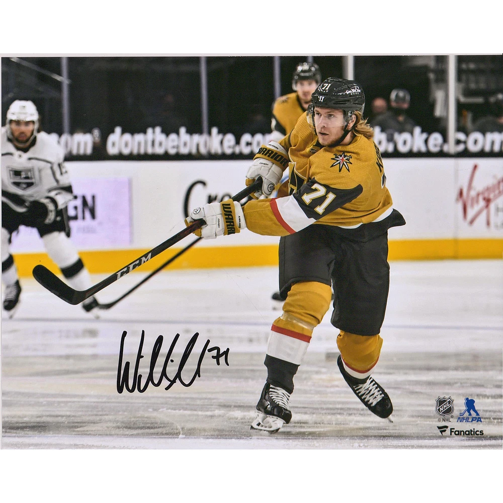 William Karlsson Vegas Golden Knights Autographed 8" x 10" Gold Jersey Shooting Photograph