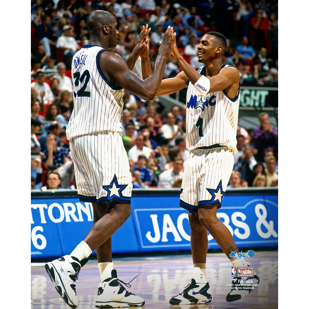 Penny Hardaway & Shaquille O'Neal Orlando Magic Unsigned Hardwood Classics Celebration Photograph