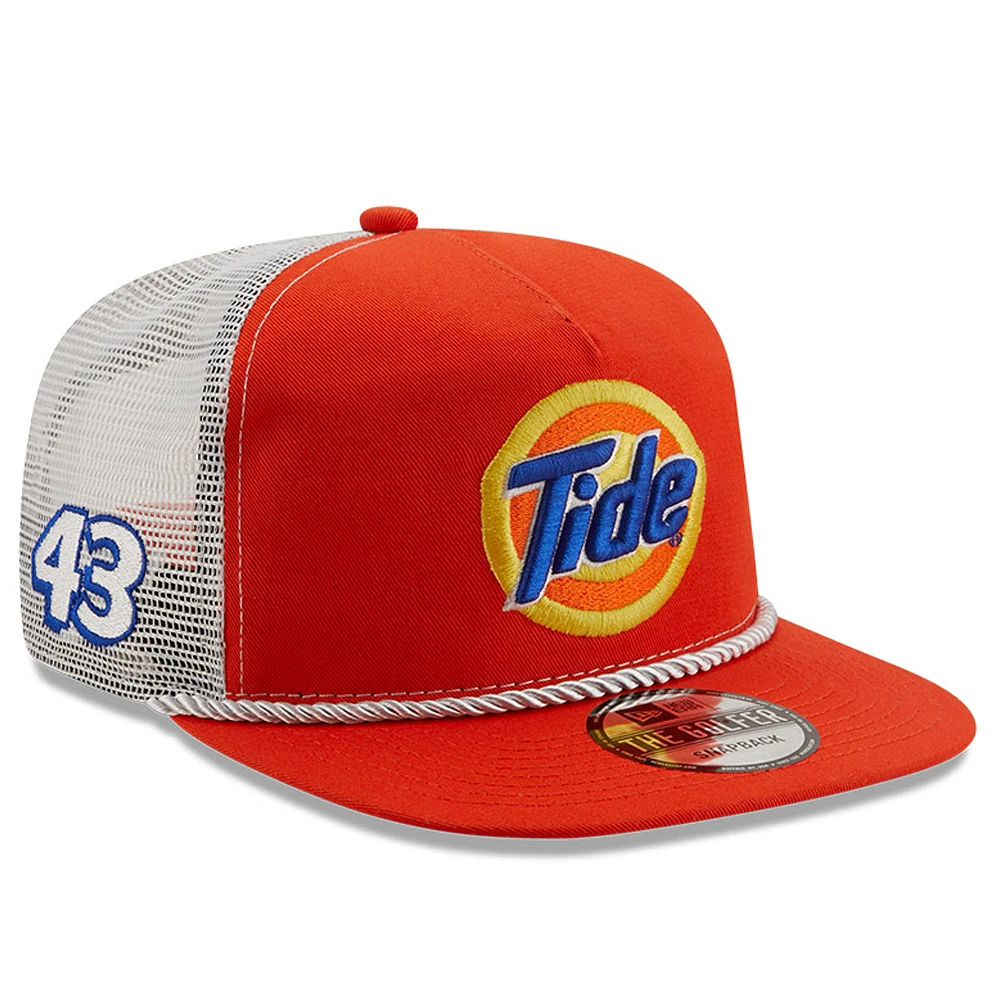 Men's New Era /White Erik Jones Golfer Snapback Adjustable Hat