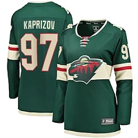Women's Fanatics Kirill Kaprizov Green Minnesota Wild Home Breakaway Replica Jersey