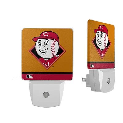 Cincinnati Reds Stripe Mascot Nightlight 2-Pack