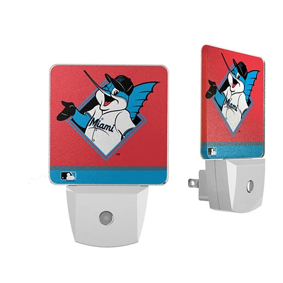 Miami Marlins Stripe Mascot Nightlight 2-Pack