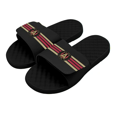 Men's ISlide Black Atlanta United FC Stripe Slide Sandals