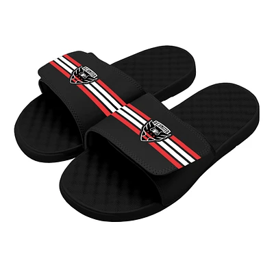 Men's ISlide Black D.C. United Stripe Slide Sandals