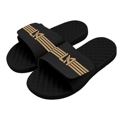 Men's ISlide Black LAFC Stripe Slide Sandals