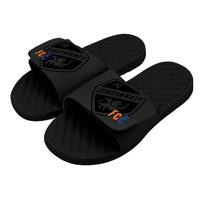 Men's ISlide Black FC Cincinnati Tonal Pop Slide Sandals