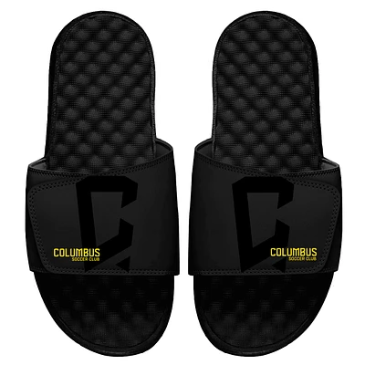 Youth ISlide Black Columbus Crew Tonal Pop Slide Sandals
