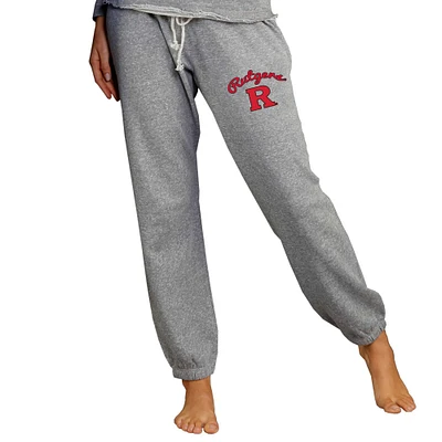 Women's Concepts Sport Gray Rutgers Scarlet Knights Mainstream Knit Jogger Pants
