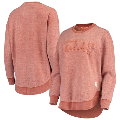 Women's Pressbox Texas Orange Longhorns Ponchoville Pullover Sweatshirt