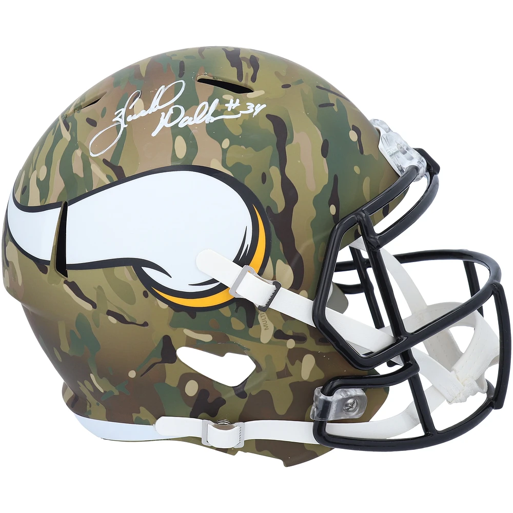 Herschel Walker Minnesota Vikings Autographed Riddell Camo Alternate Speed Replica Helmet