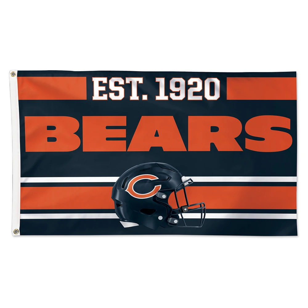 WinCraft Chicago Bears 3' x 5' Established 1-Sided Deluxe Flag