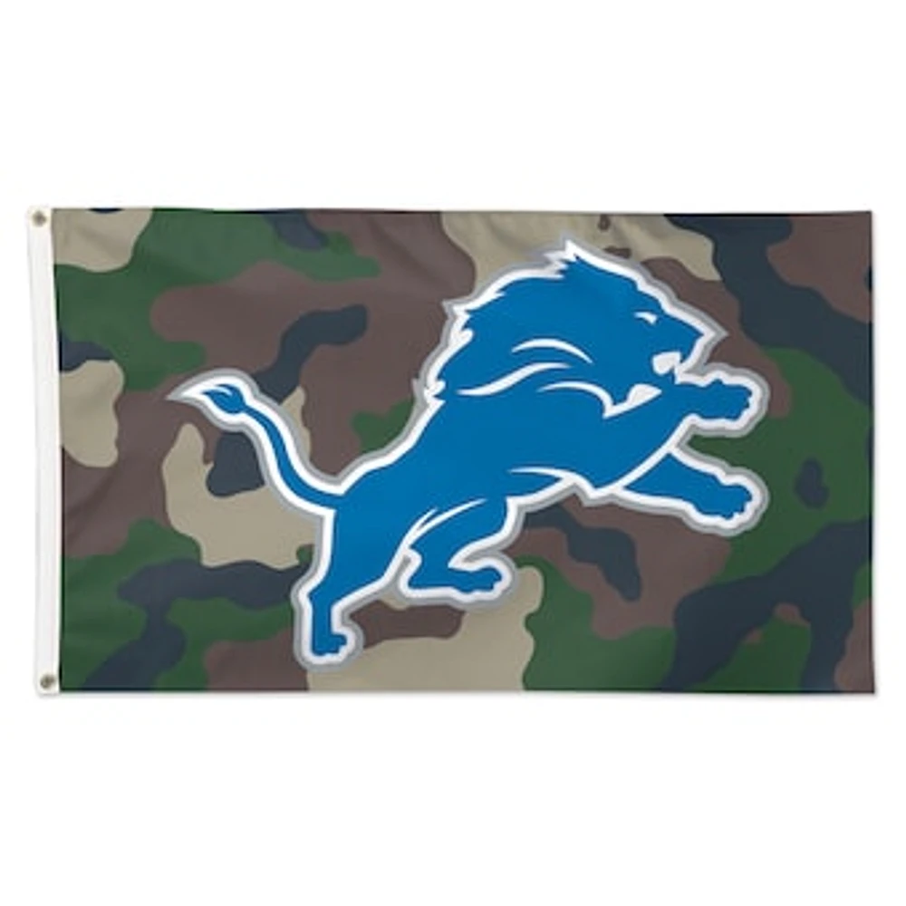 WinCraft Detroit Lions 3' x 5' Camo 1-Sided Deluxe Flag