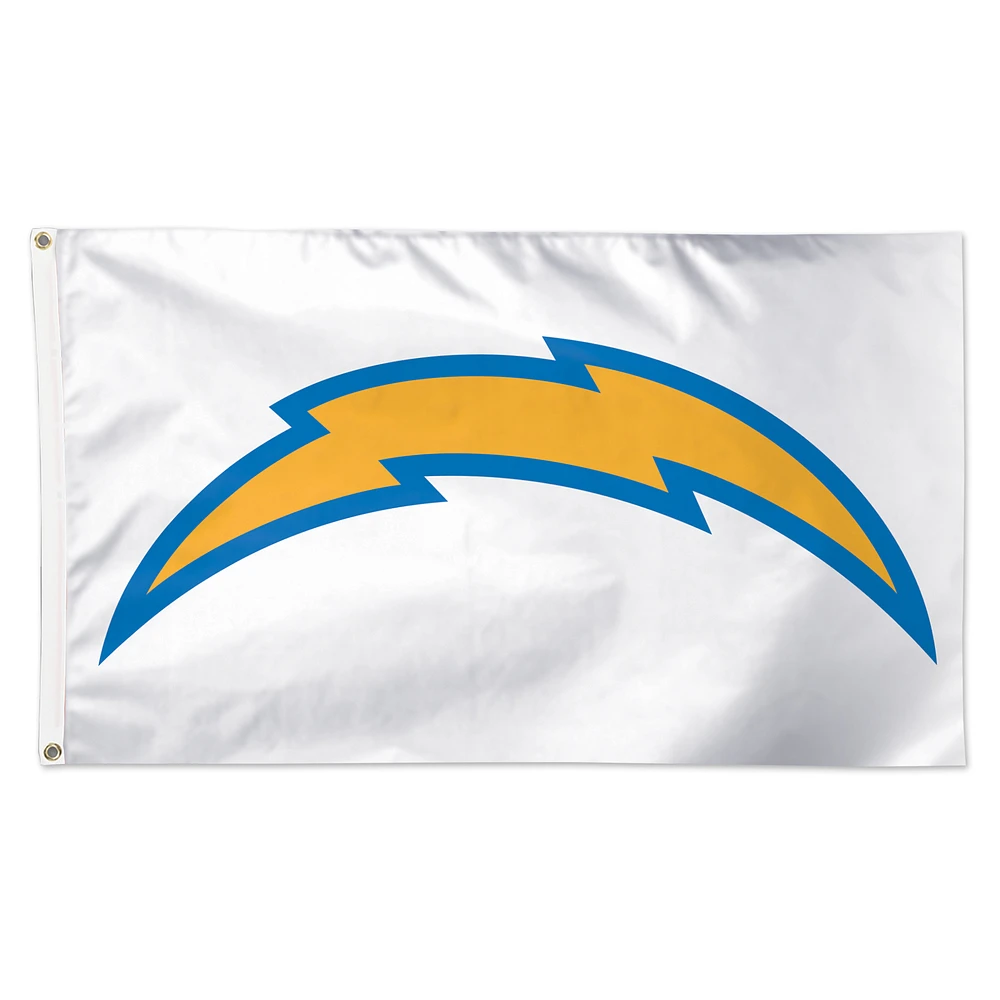 WinCraft Los Angeles Chargers 3' x 5' White 1-Sided Deluxe Flag