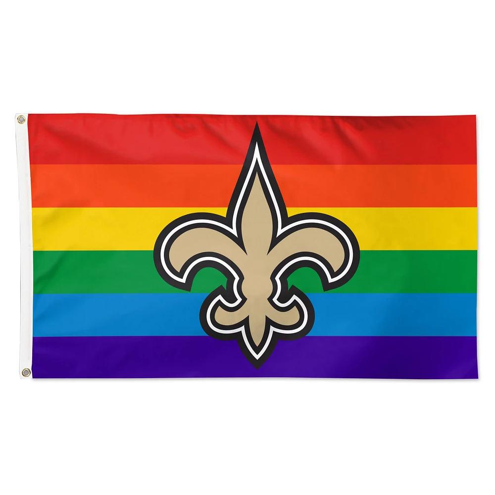 WinCraft New Orleans Saints 3' x 5' Pride 1-Sided Deluxe Flag