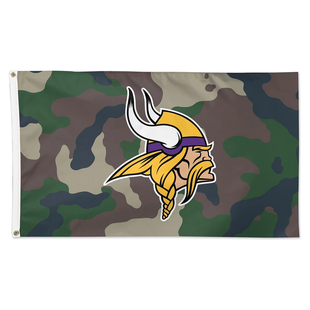 WinCraft Minnesota Vikings 3' x 5' Camo 1-Sided Deluxe Flag